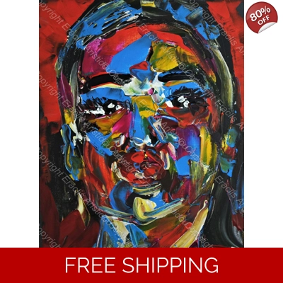 Dua Lipa Kiss Abstract Portrait 156